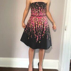 Knee length floral dress